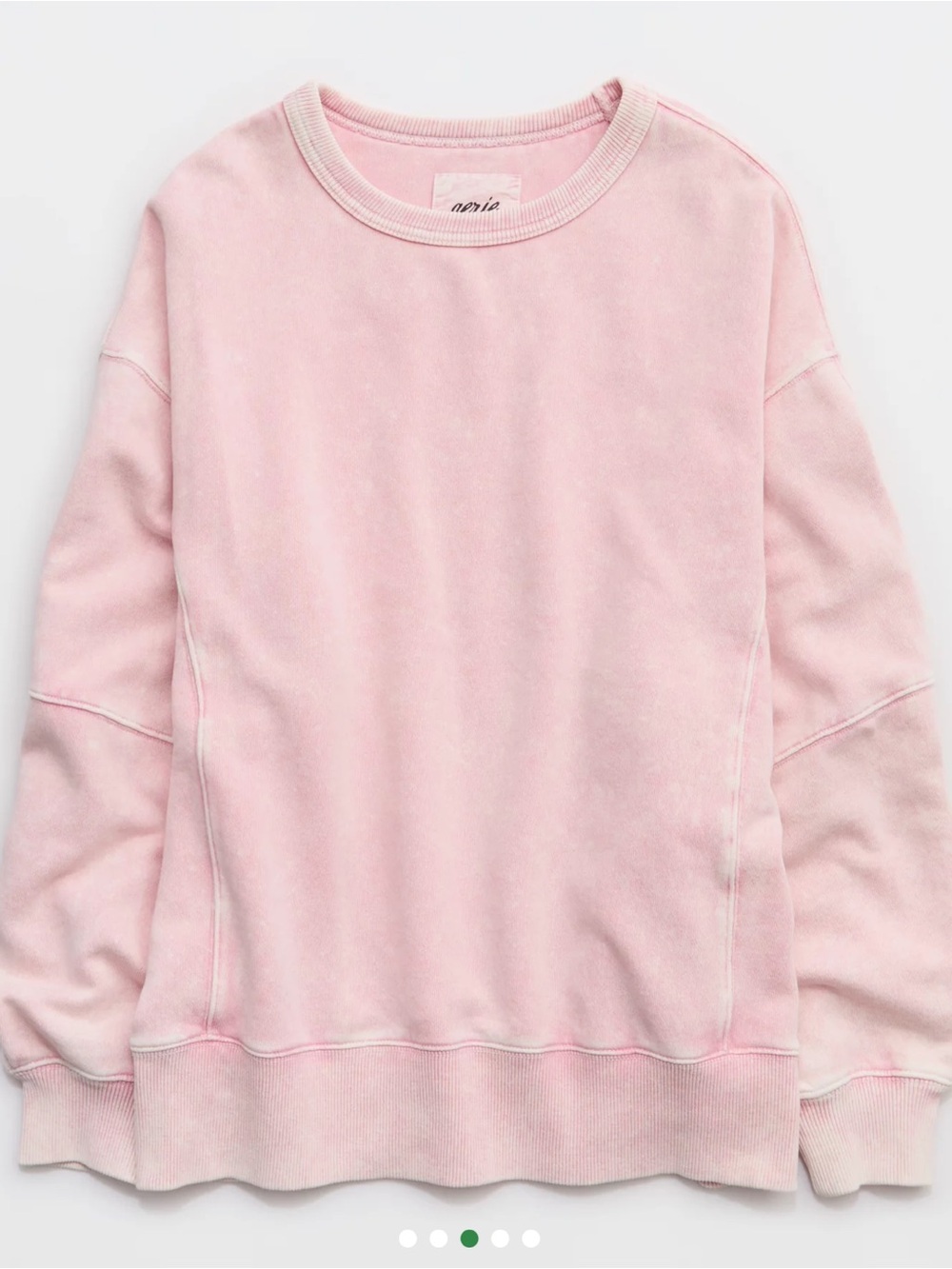 Aerie  Go-To Crewneck Sweatshirt Club Pink size M